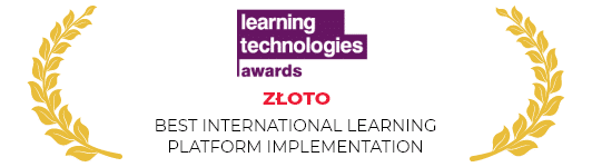 Złota nagroda learning technologies awards